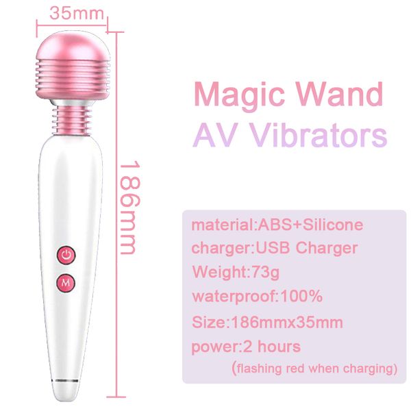 

pyjamas 19x3.5cm 6 speeds usb charged vibrators for women g-spot massager toys women clitoris stimulate products g, Black;white