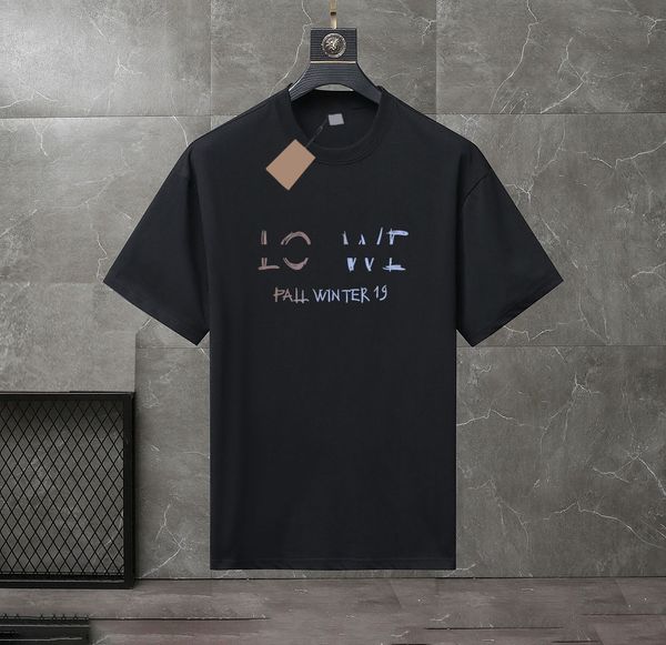 

2023 summer men's and women's fashion and leisure brand temperament joker soft cartoon letter printed t-shirt size xs-4xl#ljs16, White;black