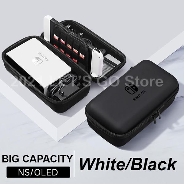 

organizer new nintend switch / oled hard shell storage bag portable case large capacity pouch for nintendo switch console game accessories