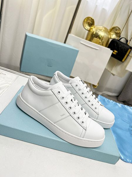 

2023new designer sneaker casual shoes leather sneakers embroidered stripes white shoes flat platform walking 0529, Black