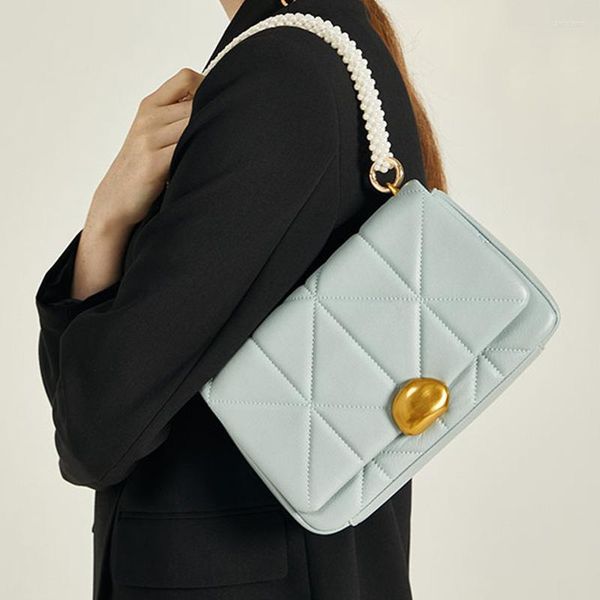 

evening bags women light luxury leather shoulder bag niche design high-end messenger handbag