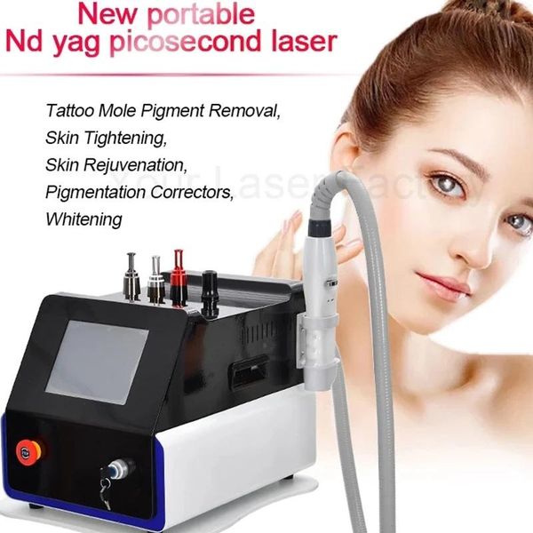 

epilator 2022 portable nd yag laser pico laser/ picosecond laser color tattoo removal machine for sale q switch755nm 1064nm 532nm machine