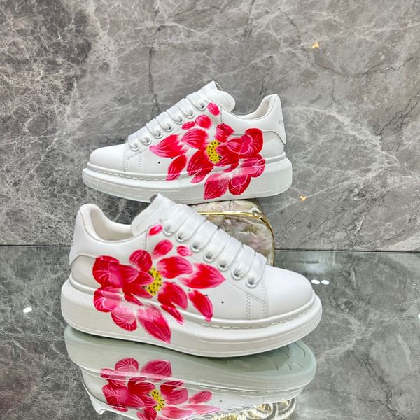 

womens designer sneaker casual shoes leather sneakers embroidered stripes white shoes flat 0529, Black