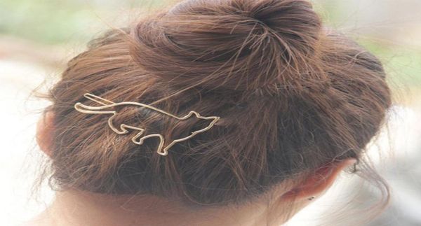 

arrival lovely silver gold cat shape women girls hair clip clamp fashion jewelry hair accessories8368531