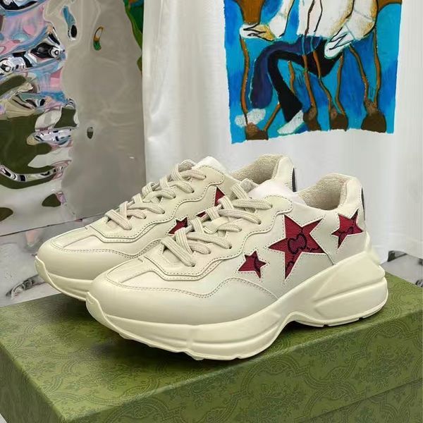 

men's rhyton sneaker designer zebra women casual shoes 3m reflective vintage chunky sole cmpct slate red blue white beige canvas burgun, Black