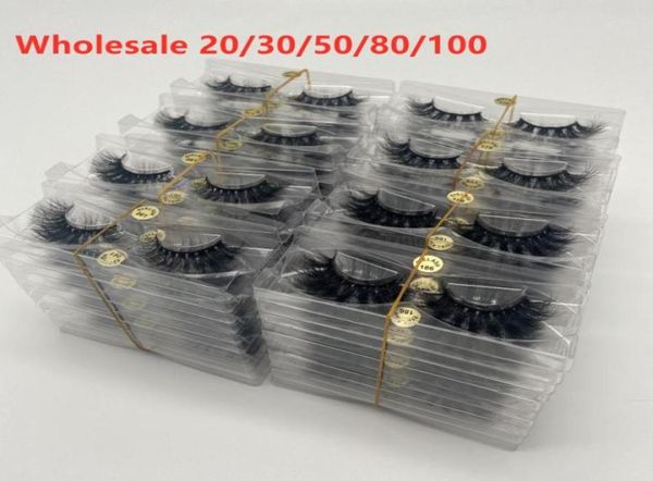 

false eyelashes whole 10203050100 natural 5d 100 real mink lashes vendor fluffy messy female beauty makeup lash8645511