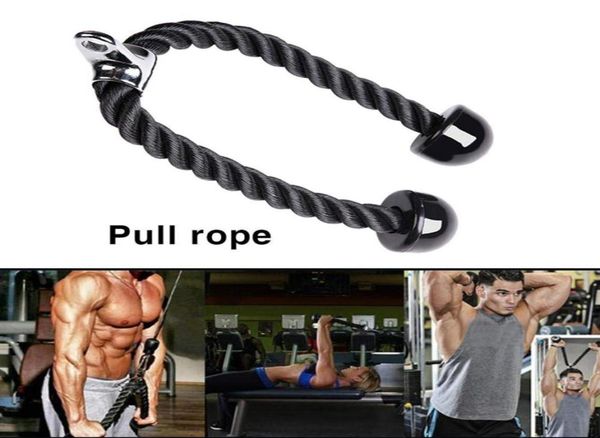 

super sellfitness equipment nylon drawstring biceps drawstring triceps for exercise triceps biceps back shoulder2982339