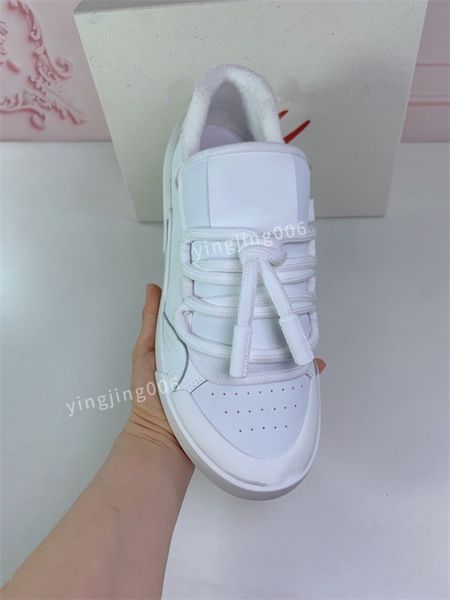 

mens designer sneaker casual shoes leather sneakers embroidered white shoes flat platform walking sports trainers, Black