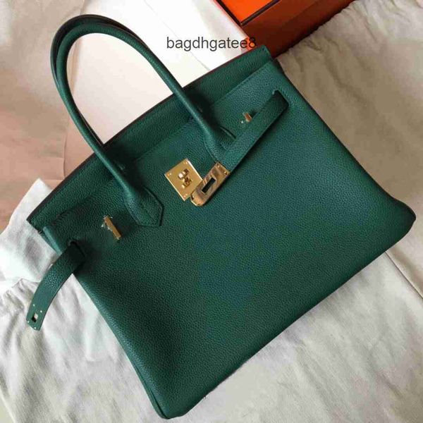 

bag 2023 lady bags berkin designer real leather portable lychee pattern high-end birkins layer togo tote women's large capacity y1m4
