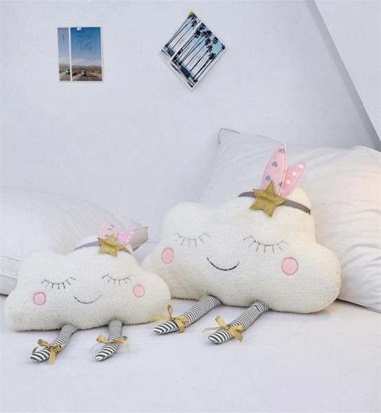 

baby pillow for breastfeeding cloud pattern soft cushion for newborns nordic baby room decoration plush toys nursing pillow lj20126475996