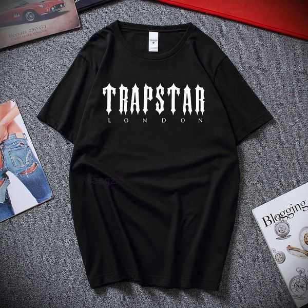 

mens trapstar t designer women hip hop t-shirt summer fashion black sportswear sweatshirt clothing polo 3 gjo9, White;black