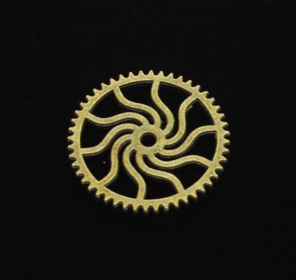 

75pcs zinc alloy charms antique bronze plated steampunk gear charms for jewelry making diy handmade pendants 25mm5945803, Bronze;silver