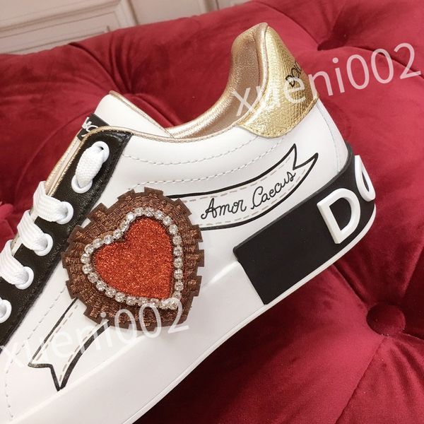 

2023 designer sneakers men and womens casual shoes fashion white genuine leather flat sports skate shoes, Black