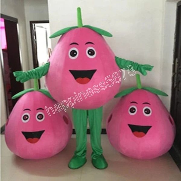 

size peach mascot costume customization theme fancy dress ad apparel festival dress, Red;yellow