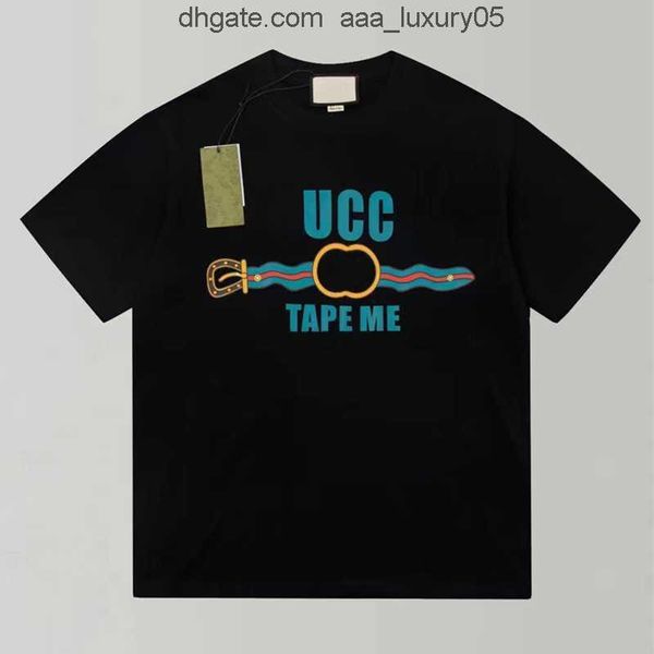 

mens guccis t shirt designer shirt technical printing short sleeve casual breathable sweatshirt letter-printed pure cotton lovers&, White;black