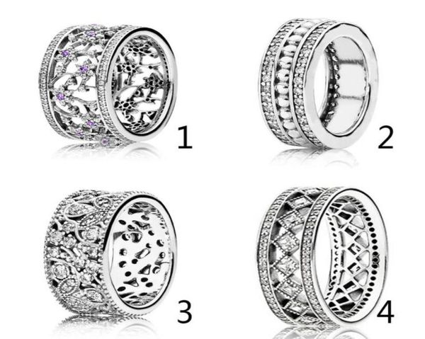 

authentic 925 sterling silver ring forget me not ring forever shimmering clear cz rose for women wedding fit lady jewelry5497126, Golden;silver