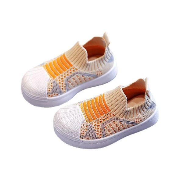 

versions athletic kids shoes trainers tennis baby children spring summer boys girls autumn soft bottom breathable hollow fly wov, Black