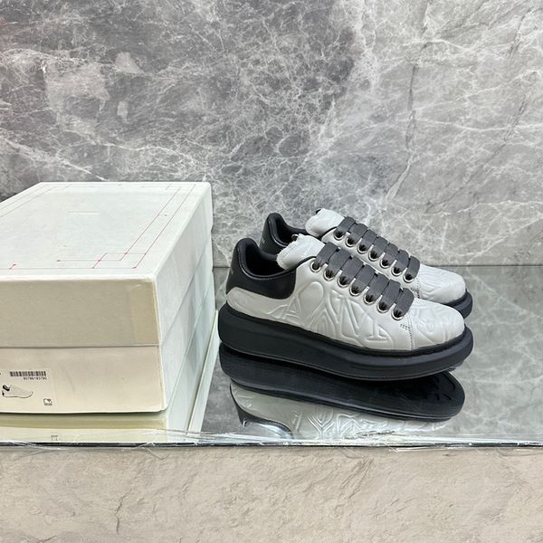 

2023men womens designer sneaker casual shoes leather sneakers embroidered stripes white shoes 0529, Black