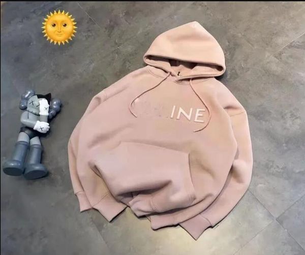 

autumn and winter 2023new lettering loose casual fashion men's sweater women's pullover cotton sportswear, Black