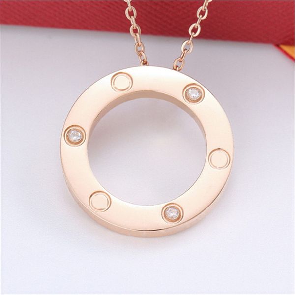 

gold necklace women luxury jewelry punk retro chunky thick link chain ellipse circle shape jewelry for women men couple accessories eternal, Silver
