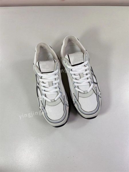 

2023new women mens designer sneaker casual shoes leather sneakers embroidered white shoes flat platform walking sports trainers, Black