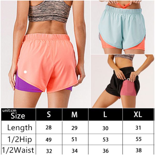 

ll-0150 womens yoga outfits high waist shorts exercise cheerleaders short pants fitness wear girls running elastic pants sportswear drawstri