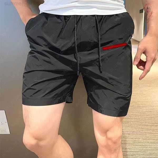 

summer mens swim short designer bikini swimsuit triangular print sweatpants women summer casual loose swim shorts sportpants basketball shor, White;black