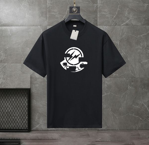 

2023 summer men's and women's fashion and leisure brand temperament joker soft cartoon letter printed t-shirt size xs-4xl#j023, White;black