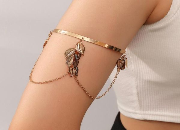 

arm cuff upper arm band bracelet bangle for women silver gold adjustable armband bracelet for women fashion jewelry1651497, White