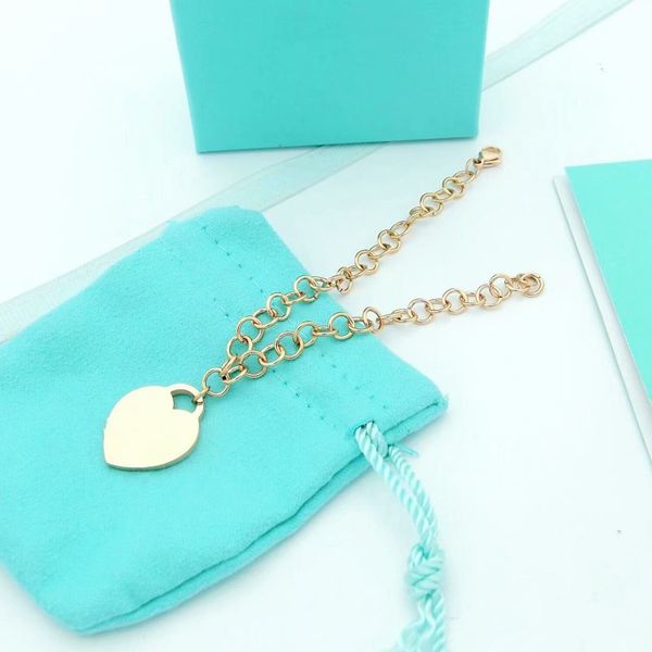 

brand love bracelet fashion designer chain bracelet girl valentine's day gift classic jewelry with box, Black