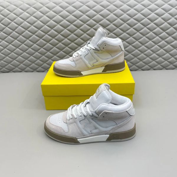 

2022s match suede & nylon flow high sneakers shoes trainers men 's casual mesh comfort skateboard walking outdoor nice perfect brands s, Black