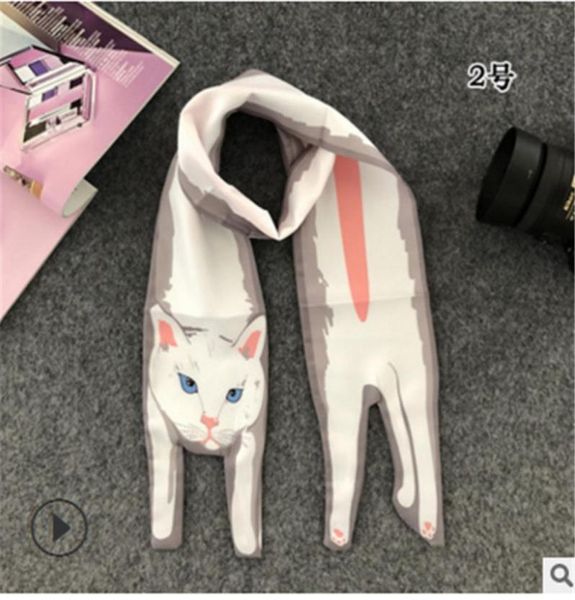 

12010cm extralong printed twill fiber scarves fashion variety strap bag handle ribbon ladies scarf7840048, Blue;gray