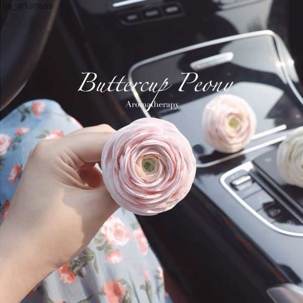 

ranunculus asiaticus car perfume air outlet decorative ornaments fragrant stone high-grade fragrance goddess car decoration l230523