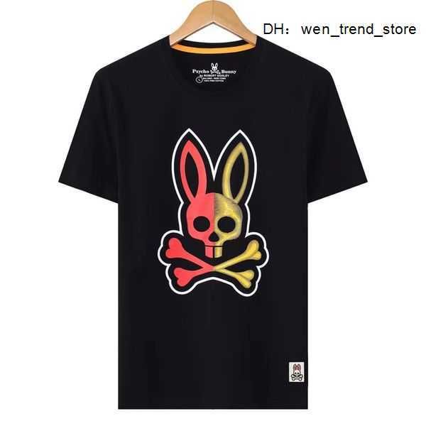 

mens women designers t shirt fashion men s casual psycho bunny shirts man clothing street designer shorts sleeve clothes tshirts 3 t053, White;black