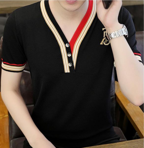 

mens t shirt designer for men womens shirts fashion tshirt knitted short sleeved t-shirt casual summer short sleeve man tee woman clothing f, White;black