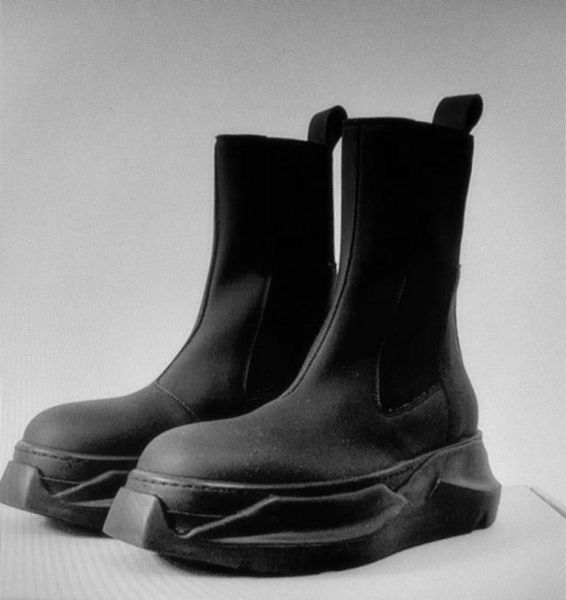 

21ss factory high tpu thick sole platform boots exclusive rock street trainer shoes9651084, Black