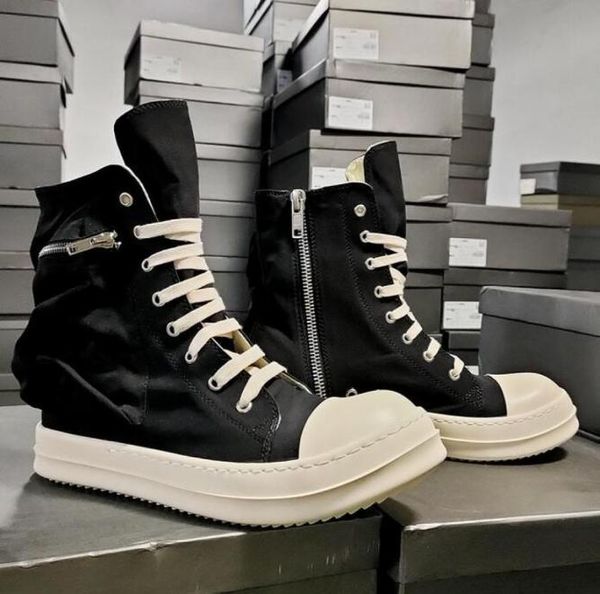 

black thick bottom boots increase dark mens diving cloth casual short boots women pleated pocket zipper men female board retro dis7928431