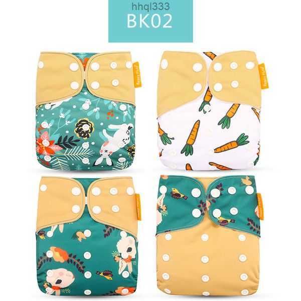 

lqlw e72b cloth diapers happyflute fashion style baby nappy 4pcsset cover waterproof reusable 230203