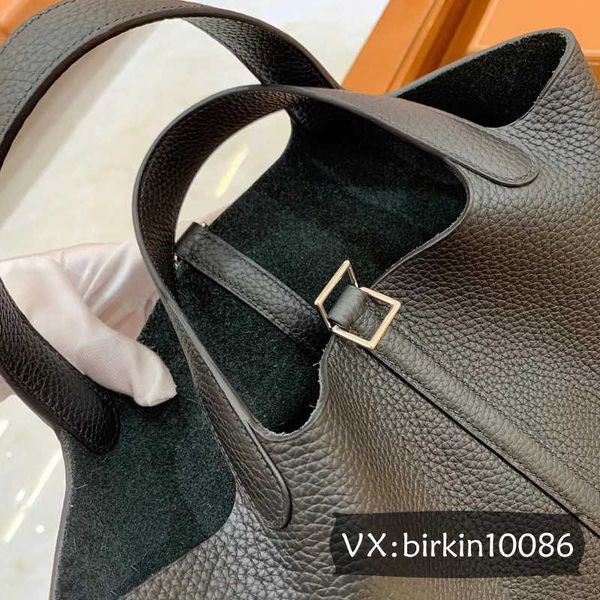 

original edition 7a h home designer picotin lock bags fully handstitched french tc leather vegetable basket bag 18cm fashionable versatile b