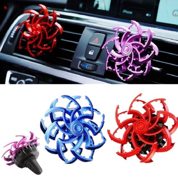

car interior air freshener rotating perfume fragrance for car air vent freshener air conditioner clip diffuser solid perfume l230523
