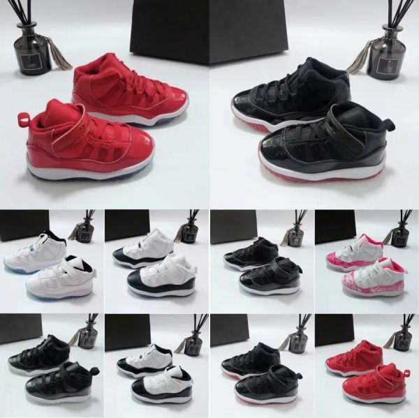 

versions kids basketball shoes 11s gym cherry children toddler gamma black blue concord 11 trainers baby youth boys girls grey s