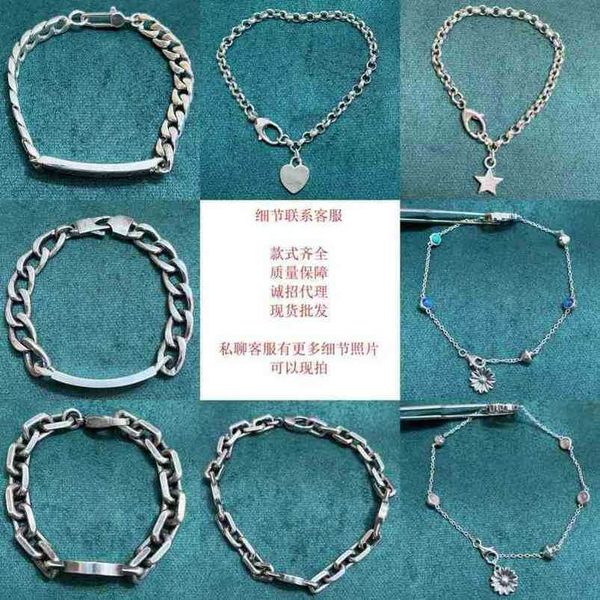 

2023 new designer jewelry bracelet necklace ring bracelet skull love shaped pentaonal star reen enamel bi flower braceletnew jewellery, Black