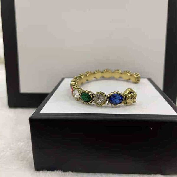 

20% off 2023 new designer jewelry necklace ring high version color diamond bracelet women's trend old bracelet, Black