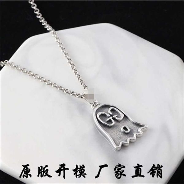 

designer jewelry bracelet necklace ring ancient elf ghost personality ins style pendant universal gift pendant for men women high quality, Silver