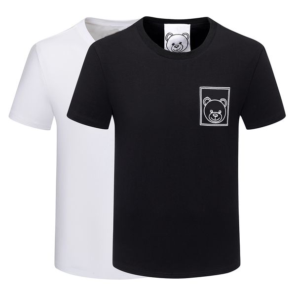 

men's t shirts 2023 men printed loose short sleeve t-shirt summer muscle fashion bodybuilding fitness short-sleeved comfortable, White;black