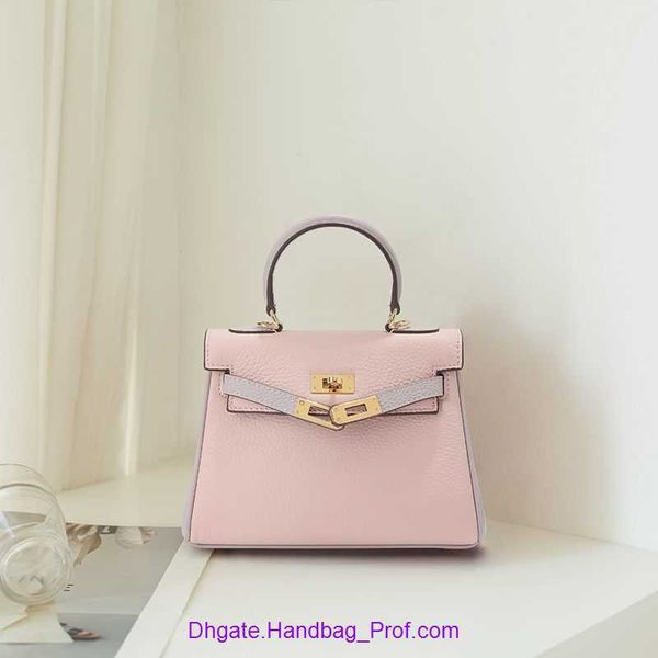 

designer hemrres kelys tote bag online shop head layer cowhide commuting lychee patterned mini handbag small color matching single shoulder