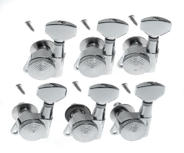 

guitar string inline tuning pegs locking tuners keys machine heads 6l chrome7214572