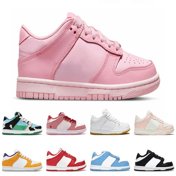 

versions designer pink kids children running shoes youth toddler infants boys sneakers chunky strangelove white cement universit, Black