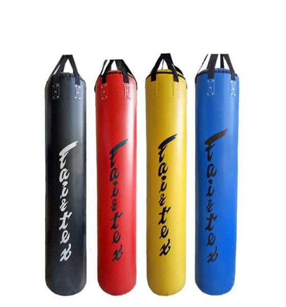 

120cm pu redblackblueyellow kick boxing punching bag empty sport taekwondo sandbag muay thai training fitness equipments7870122