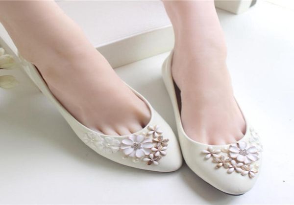 

ivory flower wedding shoes lace handmade 2015 bridal shoes custom made heel height flat women shoes for wedding bridesmaid s4414921, Black
